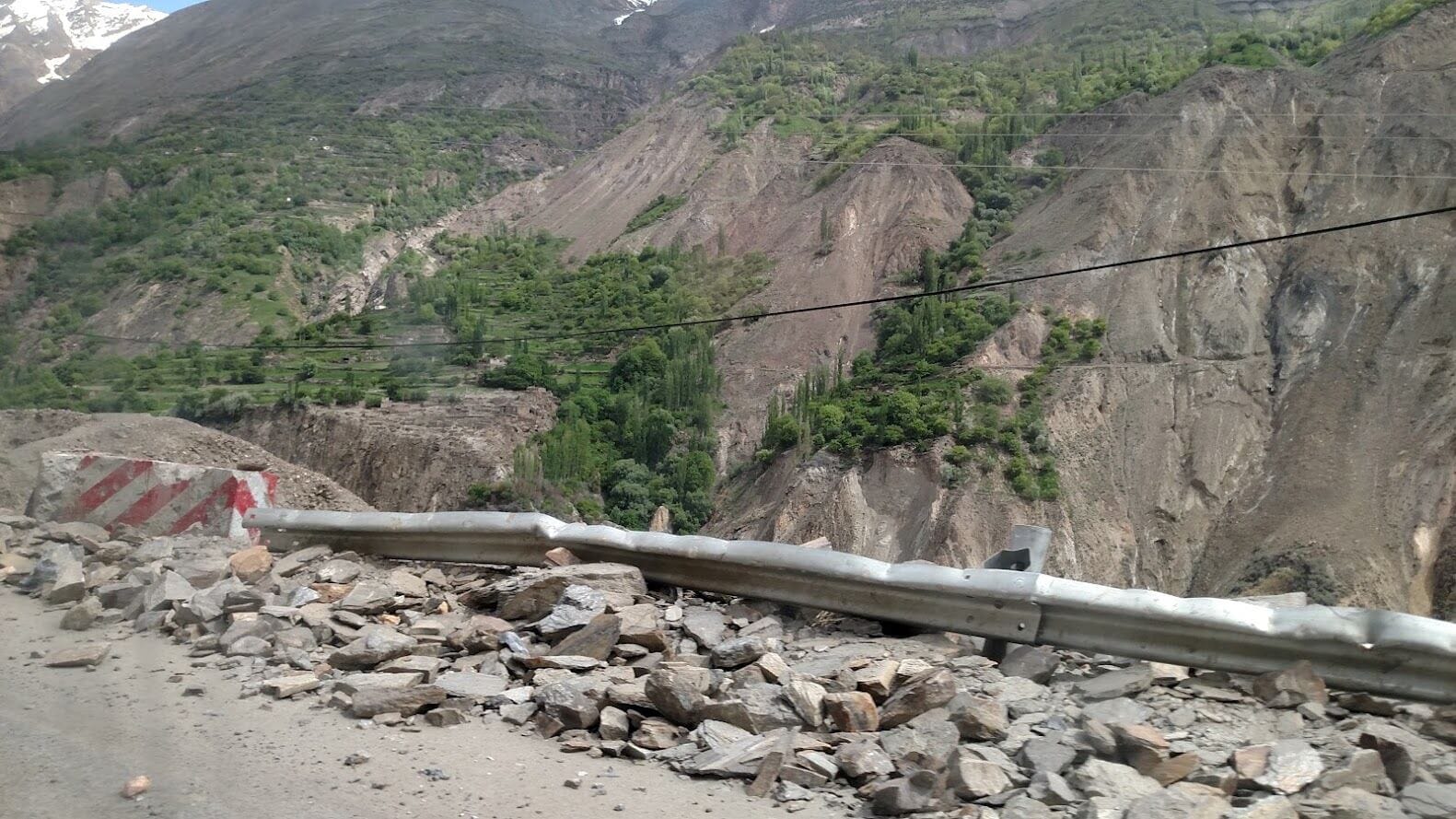 Caused by a landslide.