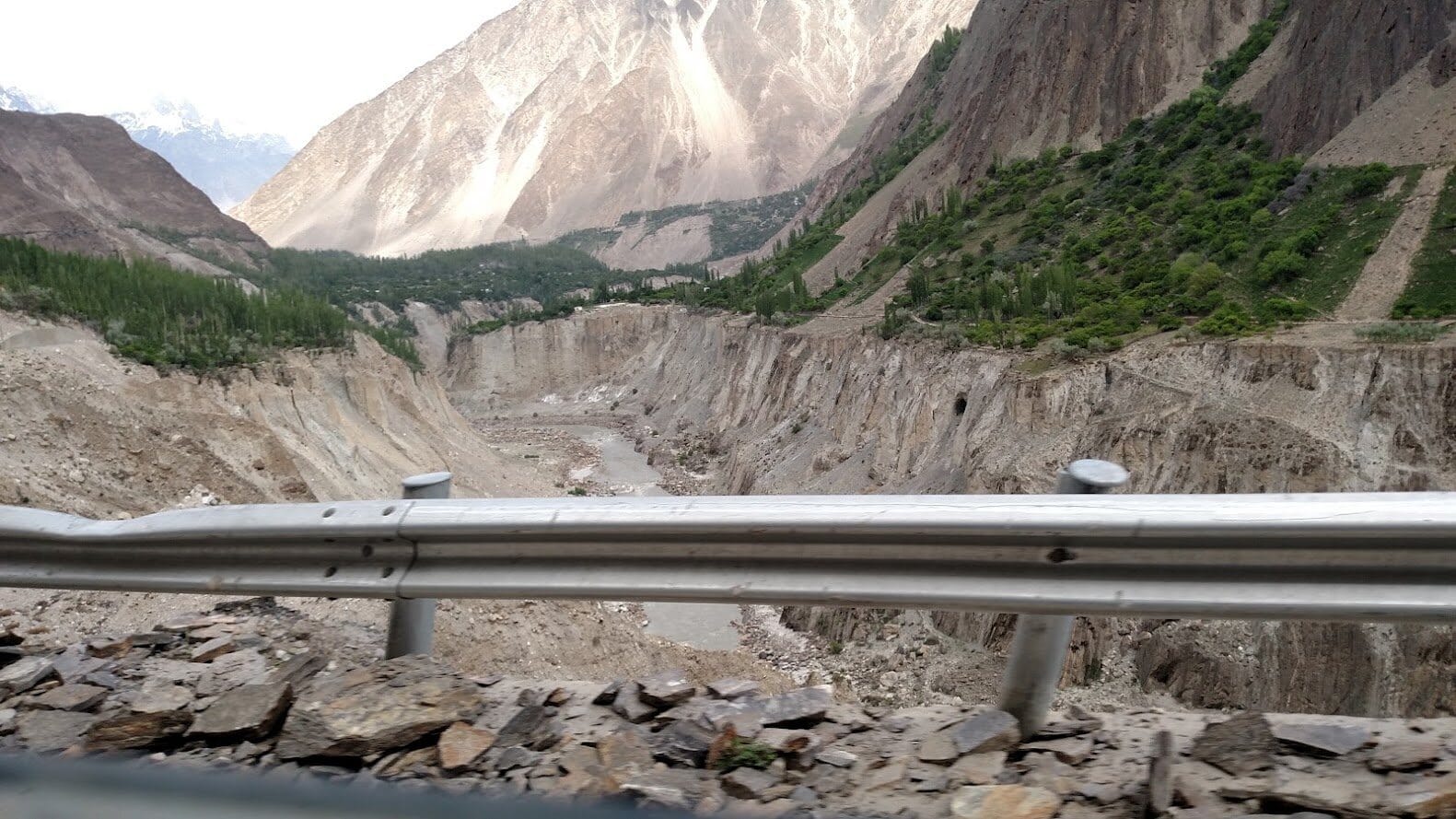 Caused by a landslide.