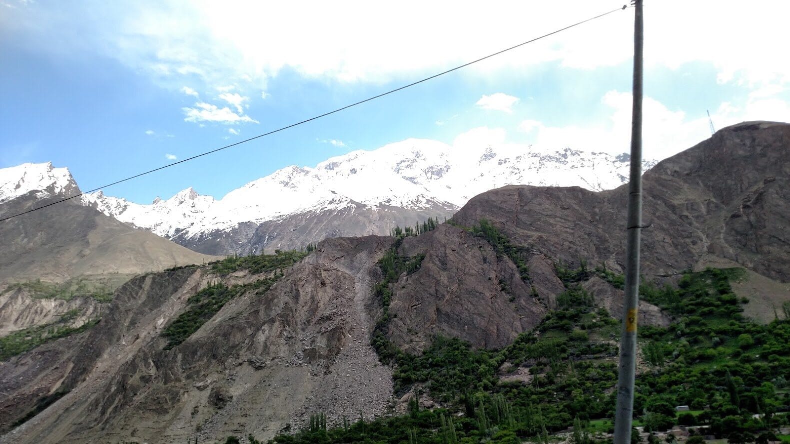 Caused by a landslide.
