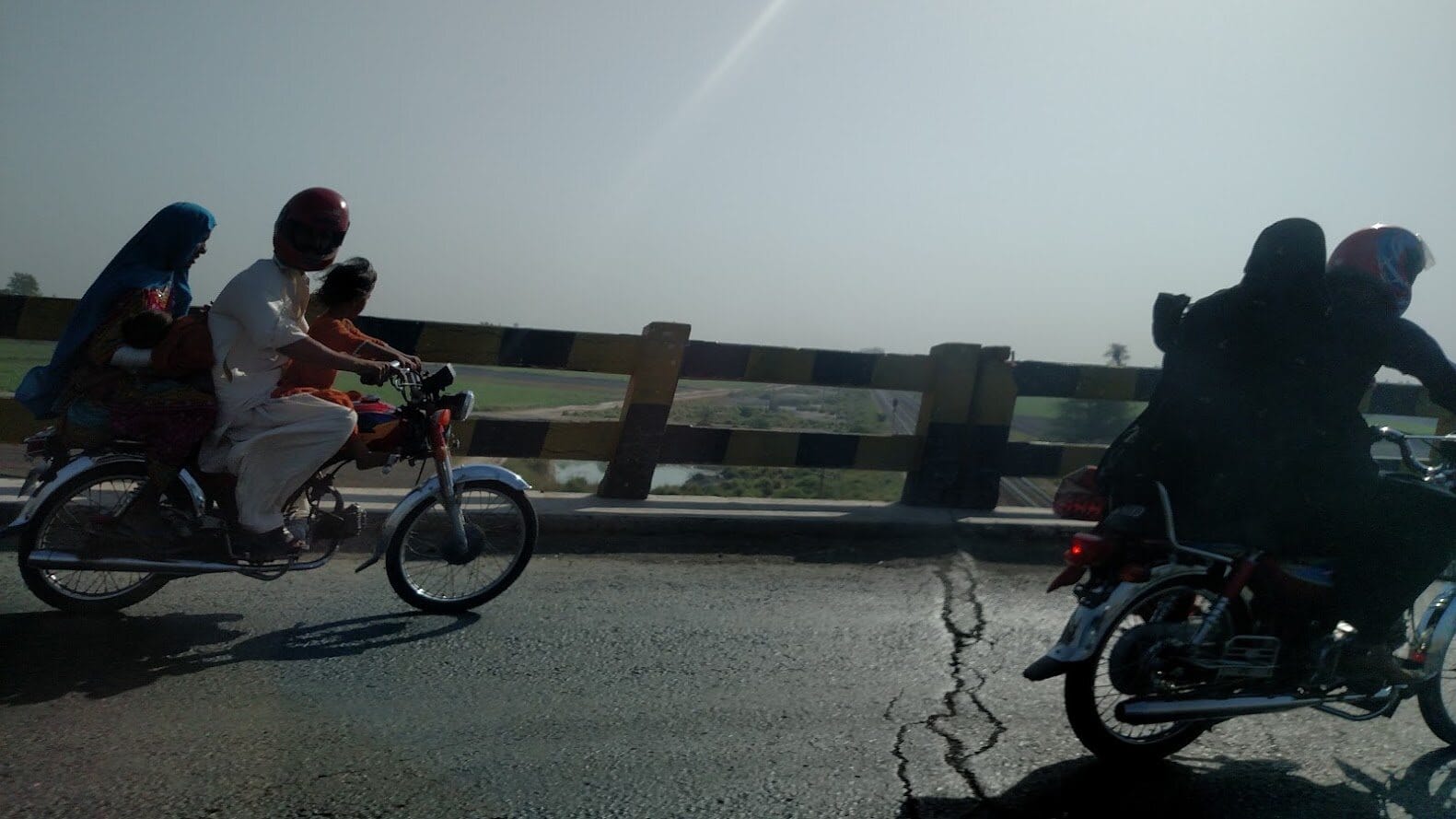 Day 2, mostly through the windscreen.