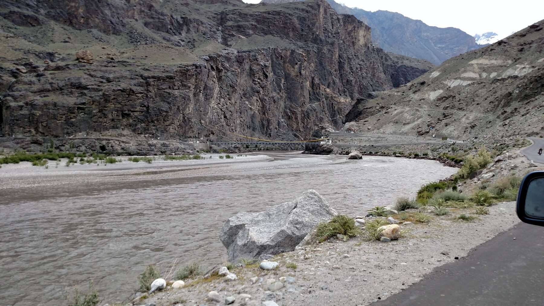 Road and river, again.