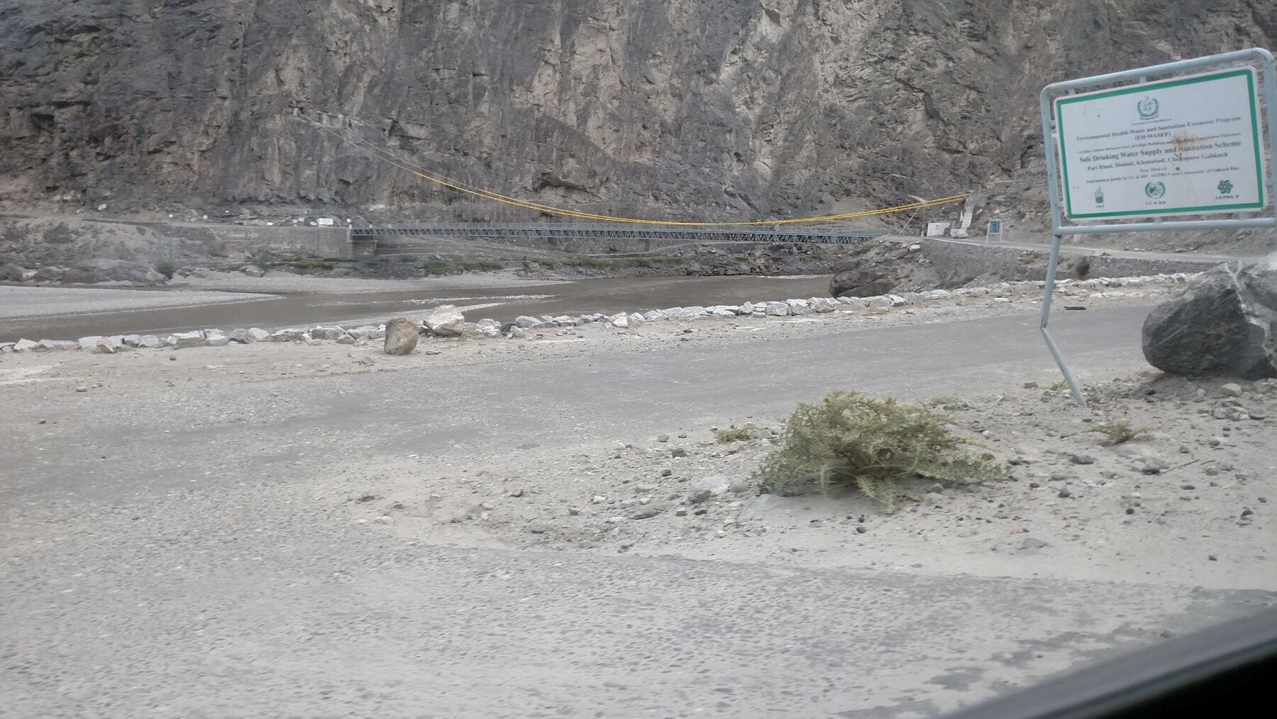 Road and river, again.