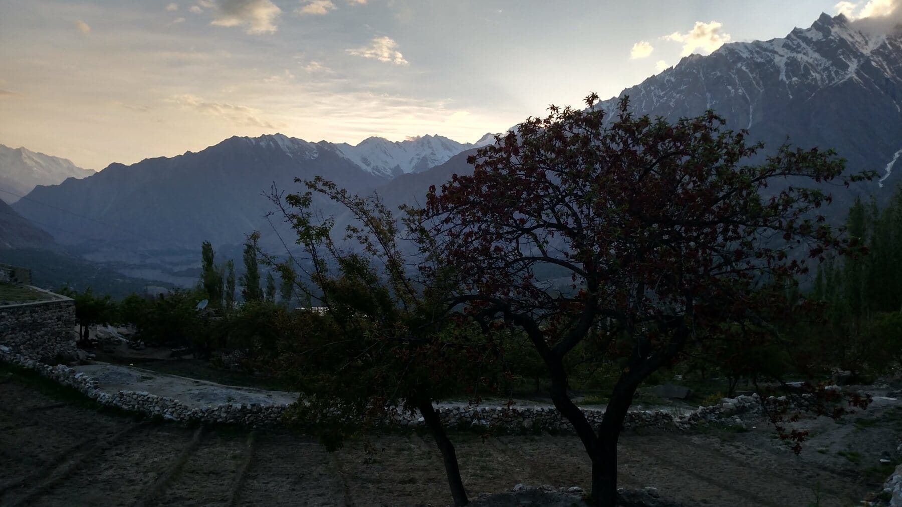 Evening, then night.